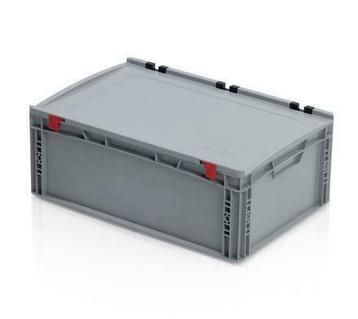 Kratten geïntegreerde deksel  Stapelbak Eurobox 60x40x23.5cm