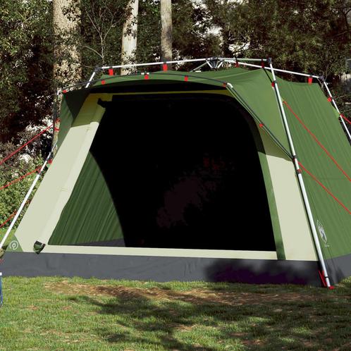 Kampeertent 4-persoons snelontgrendeling groen (Partytenten), Caravans en Kamperen, Kampeeraccessoires, Nieuw, Verzenden