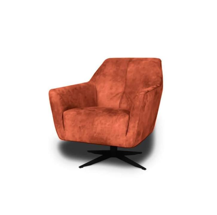 Fauteuil Floris - fauteuils - Oranje, Huis en Inrichting, Stoelen, Nieuw, Leer