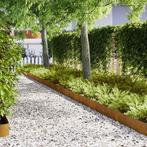 vidaXL Tuinrand 10 pcs Bruin 100 x 0.05 x 20 cm, Verzenden, Nieuw