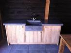 Complete Eiken steiger houten keuken op maat in kleur actie1, Verzenden, Hoekkeuken, Nieuw, Hout