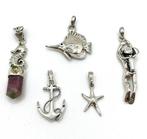 925 Sterling Zilver - Collectie van 5 exclusieve maritieme