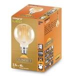 Integral LED Globelamp G80 B22d 2.5W 170lm 1800K Amber Ni..., Huis en Inrichting, Ophalen of Verzenden, Nieuw
