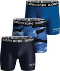 Björn Borg Performance Boxershorts 3-Pack Blauw maat M Heren