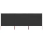 vidaXL Windscherm 3-panelen 400x80 cm stof antraciet, Verzenden, Nieuw