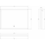 Wiesbaden Avi Badkamerspiegel met LED - Dimbaar -, Ophalen of Verzenden, Nieuw