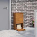 vidaXL Pakket inwerp box met opslag Bruin 44 x 22 x 82 cm, Tuin en Terras, Brievenbussen, Verzenden, Nieuw