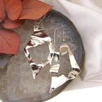 Zilveren artistieke oorbellen (zilveren oorbellen), Sieraden, Tassen en Uiterlijk, Oorbellen, Gebruikt, Ophalen of Verzenden, Zilver