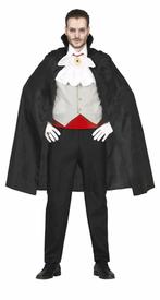 Vampier Halloween Kostuum Heren Zwart Wit L, Hobby en Vrije tijd, Verzenden, Nieuw