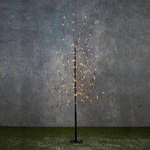 Boom met Warm Witte LED Verlichting - H150 x Ø15 cm - Zwart, Huis en Inrichting, Woonaccessoires | Wanddecoraties, Nieuw, Verzenden