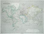 Wereldkaart - Planisfeer; P. Allodi / F. Naymiller -, Boeken, Atlassen en Landkaarten, Nieuw