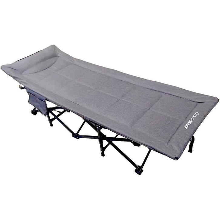 Veldbed deluxe - 190x70x36,5cm - opvouwbaar - tot 120 kg, Caravans en Kamperen, Kampeermeubelen, Nieuw, Ophalen of Verzenden