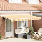 vidaXL Luifel Vervangdoek voor 4x2 m Frame Geel en Wit, Tuin en Terras, Zonneschermen, Verzenden, Nieuw
