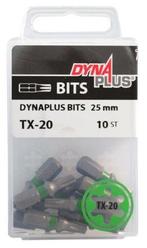 Dynaplus schroefbit TX20 25mm - 10 stuks, Doe-het-zelf en Verbouw, Gereedschap | Handgereedschap, Verzenden, Nieuw
