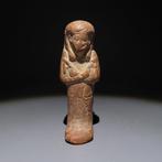 Oud-Egyptisch Terracotta Ushebti. Late Periode, 664 - 332, Verzamelen