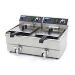 Frituurpan - 2x 13 L - 2 Manden - met Tapkraan - Refurbished, Verzenden, Nieuw in verpakking, Overige typen