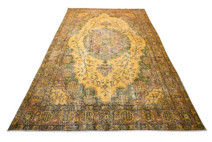 Goud geel vintage - Vloerkleed - 295 cm - 175 cm - met, Huis en Inrichting, Stoffering | Tapijten en Kleden