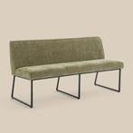 *WOONWINKEL* Eetkamerbank Groen 175cm, Verzenden, Nieuw, Stof