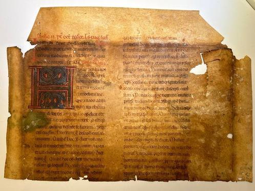 Scriptorium of the Middle Ages, Italy - Large Parchment, Verzamelen, Film en Tv