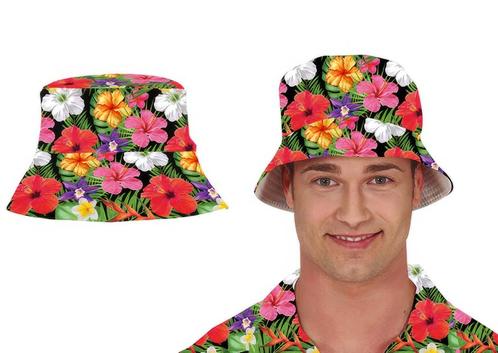 Hawaii Bucket Hat Bloemen, Hobby en Vrije tijd, Feestartikelen, Nieuw, Verzenden