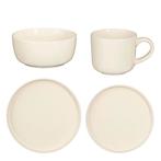 2dekans | Mica Decorations Ozzu Serviesset Wit – 16-delig –, Huis en Inrichting, Keuken | Servies, Ophalen of Verzenden, Zo goed als nieuw