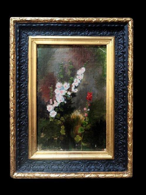 École espagnole (XIX-XX) - Esquisse de fleurs, Antiek en Kunst, Kunst | Schilderijen | Klassiek