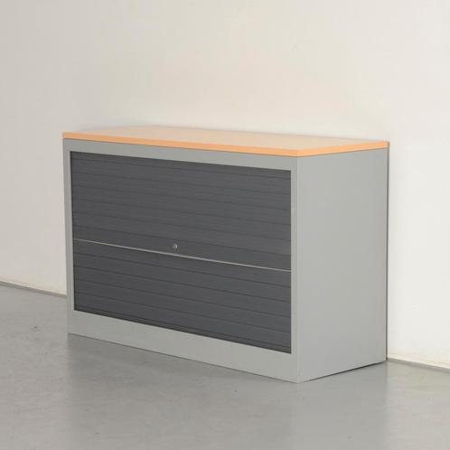 Kinnarps roldeurkast, aluminium, 75x120 cm, incl. 1 legbord, Huis en Inrichting, Kasten | Roldeurkasten en Archiefkasten, Ophalen of Verzenden