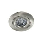LED spot GU10 4Watt rond NIKKEL dimbaar, Ophalen of Verzenden, Nieuw