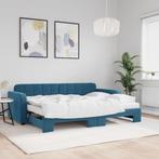 vidaXL Slaapbank onderschuifbed en matrassen 80x200 cm, Eenpersoons, Nieuw, 80 cm, 200 cm