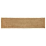 vidaXL Gebied Tapijt Beige 60 x 250 cm Jute, Huis en Inrichting, Verzenden, Nieuw, Beige