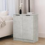 vidaXL Dressoirs 2 st 30x30x70 cm bewerkt hout betongrijs, Huis en Inrichting, Kasten | Dressoirs, Minder dan 50 cm, Verzenden