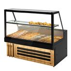 GGM Gastro | Broodvitrine TORONTO - 1800mm - Zwarte voorkant, Verzenden, Nieuw in verpakking