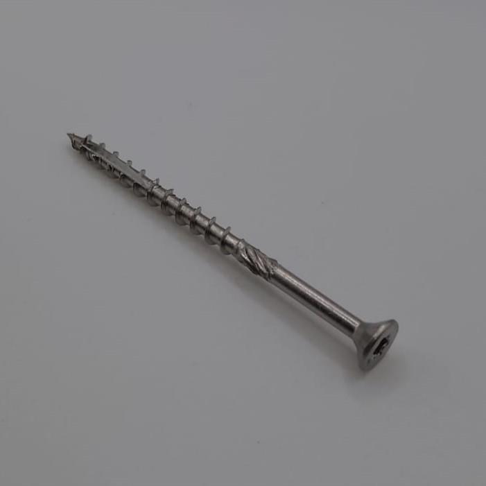 Woodies deeldraad schroef 4x60 RVS-A2 (200st), Doe-het-zelf en Verbouw, IJzerwaren en Bevestigingsmiddelen, Nieuw, Rvs, Ophalen of Verzenden