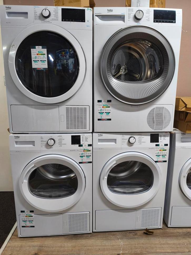 Beko outlet warmte pomp drogers 7 tot 10   A+ A++ en A+++, Witgoed en Apparatuur, Wasdrogers, Condens, Nieuw, 8 tot 10 kg, 85 tot 90 cm