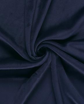 Velvet Fleece Brushed Marine Blauw, Hobby en Vrije tijd, Stoffen en Lappen, Blauw, Nieuw