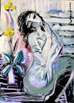 Hrasarkos (1975) - Rising comédien Art contemporain, Antiek en Kunst, Kunst | Schilderijen | Klassiek