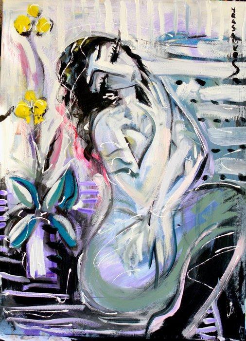 Hrasarkos (1975) - Rising comédien Art contemporain, Antiek en Kunst, Kunst | Schilderijen | Klassiek