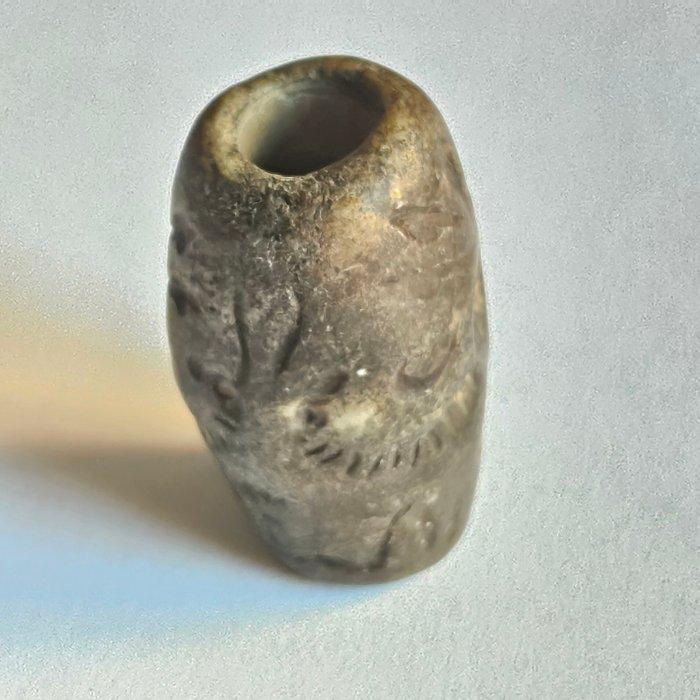 Indus Vallei Jasper Zeldzame kralenzegel talisman met, Antiek en Kunst, Antiek | Overige Antiek