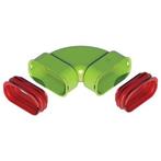 Ubbink Air Excellent AE35sc Bocht 90° horizontaal set, Doe-het-zelf en Verbouw, Verzenden, Nieuw