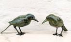 Beeldje - A pair of bronze birds - Brons, Antiek en Kunst