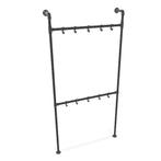 Industriële Steigerbuis Kapstok Chester Duo | Zwart 33.7 mm, Huis en Inrichting, Woonaccessoires | Kapstokken, Ophalen of Verzenden