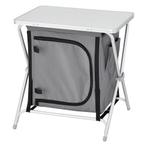 Campingkast opvouwbaar 64x60x45 cm donkergrijs, Caravans en Kamperen, Verzenden, Nieuw