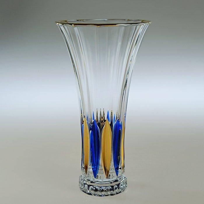 SECOLOVENTESIMO - Vaas - Blue Gold Wellington - 24 kt goud -, Antiek en Kunst, Antiek | Glas en Kristal