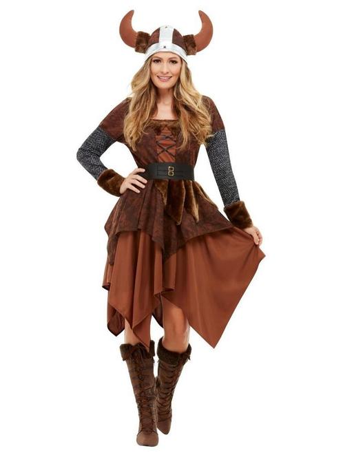 Viking Koningin Kostuum Barbaar, Kleding | Dames, Carnavalskleding en Feestkleding, Nieuw, Ophalen of Verzenden