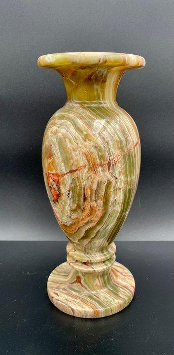 Vaas - Prachtige onyxvaas met adering – uitzonderlijk, Antiek en Kunst, Curiosa en Brocante