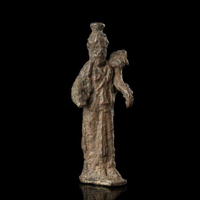 Oud-Romeins Zilver Votieve beeldje van Serapis, Antiek en Kunst, Antiek | Overige Antiek