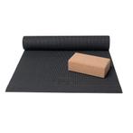 Basispakket yogamat en blok - zwart, Nieuw, Verzenden