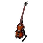 Miniatuur Hofner basgitaar met gratis standaard, Ophalen of Verzenden, Nieuw, Pop, Beeldje of Miniatuur