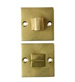 Toiletgarnituur Jolie vierkant 52 mm antiek goud, Doe-het-zelf en Verbouw, Hang- en Sluitwerk, Verzenden, Nieuw