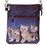 Schoudertasje poesjes NIEUW, Ophalen of Verzenden, Nieuw, Bruin